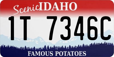 ID license plate 1T7346C