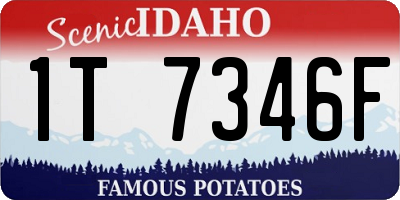 ID license plate 1T7346F