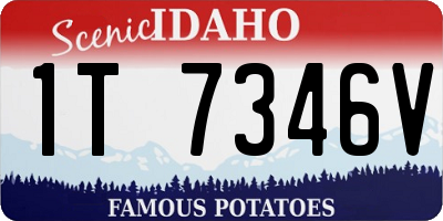 ID license plate 1T7346V