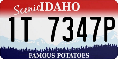 ID license plate 1T7347P