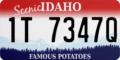 ID license plate 1T7347Q