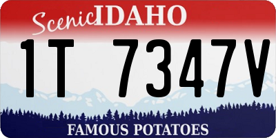 ID license plate 1T7347V