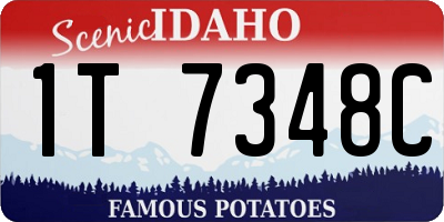ID license plate 1T7348C
