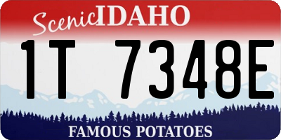 ID license plate 1T7348E