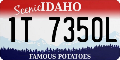ID license plate 1T7350L