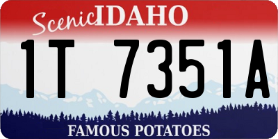 ID license plate 1T7351A