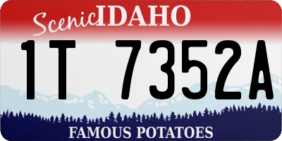 ID license plate 1T7352A