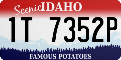 ID license plate 1T7352P