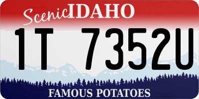 ID license plate 1T7352U