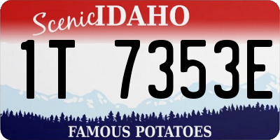ID license plate 1T7353E