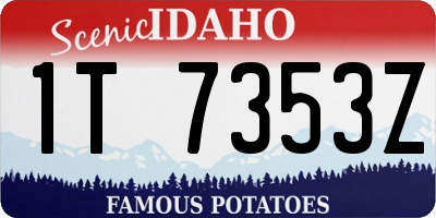 ID license plate 1T7353Z