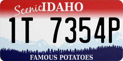 ID license plate 1T7354P