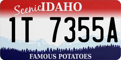 ID license plate 1T7355A