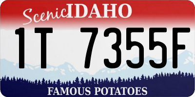 ID license plate 1T7355F