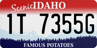 ID license plate 1T7355G