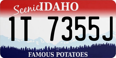 ID license plate 1T7355J