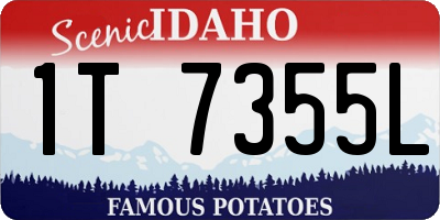 ID license plate 1T7355L