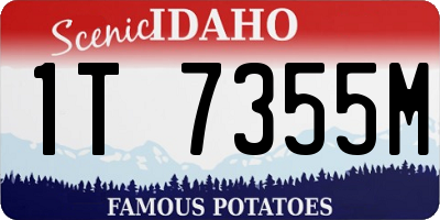 ID license plate 1T7355M