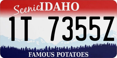 ID license plate 1T7355Z