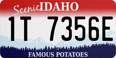 ID license plate 1T7356E