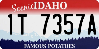 ID license plate 1T7357A