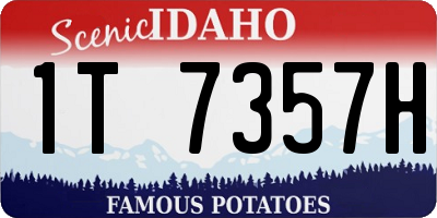 ID license plate 1T7357H