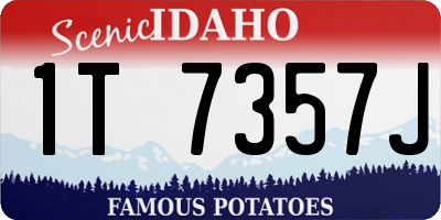 ID license plate 1T7357J