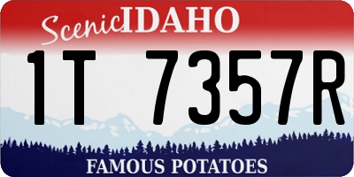 ID license plate 1T7357R