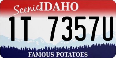 ID license plate 1T7357U