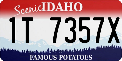 ID license plate 1T7357X