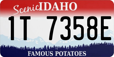 ID license plate 1T7358E