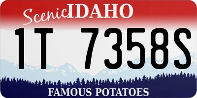ID license plate 1T7358S