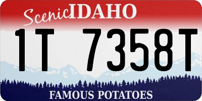 ID license plate 1T7358T