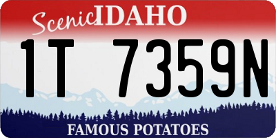 ID license plate 1T7359N