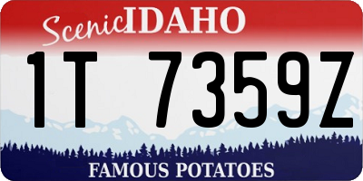 ID license plate 1T7359Z