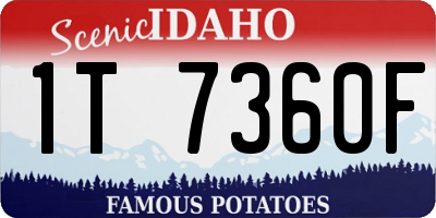 ID license plate 1T7360F