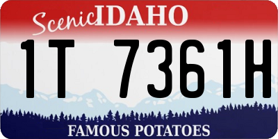 ID license plate 1T7361H