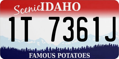 ID license plate 1T7361J