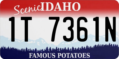 ID license plate 1T7361N