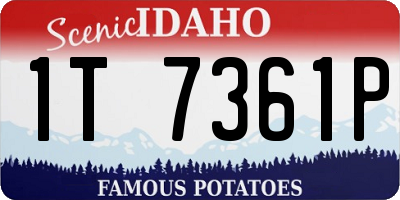ID license plate 1T7361P