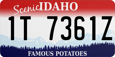 ID license plate 1T7361Z