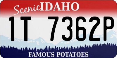 ID license plate 1T7362P