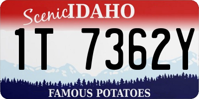 ID license plate 1T7362Y