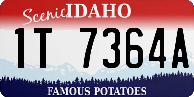 ID license plate 1T7364A