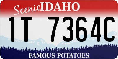 ID license plate 1T7364C