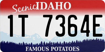 ID license plate 1T7364E