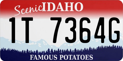 ID license plate 1T7364G