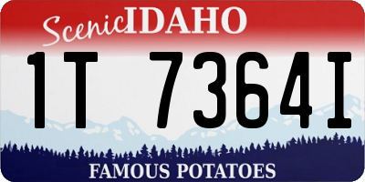 ID license plate 1T7364I