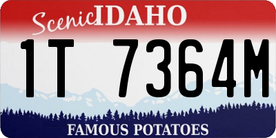 ID license plate 1T7364M