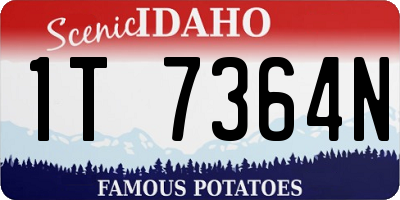 ID license plate 1T7364N